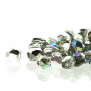 True2™ Feuerpolierte Glasschliffperlen 2mm - Crystal silver rainbow